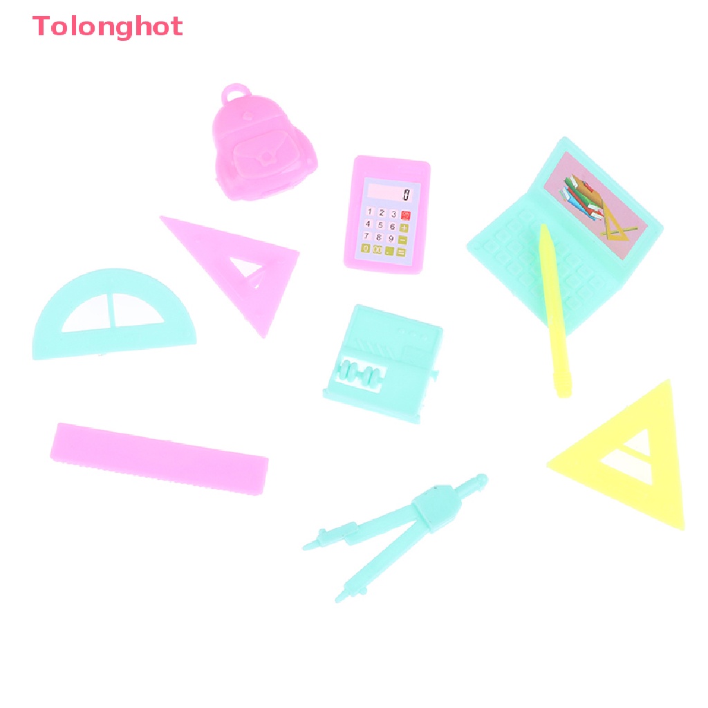 Set 10 Mô Hình Đồ Chơi Mini Nhiều Màu Sắc Trang Trí Nhà Búp Bê 1 / 12