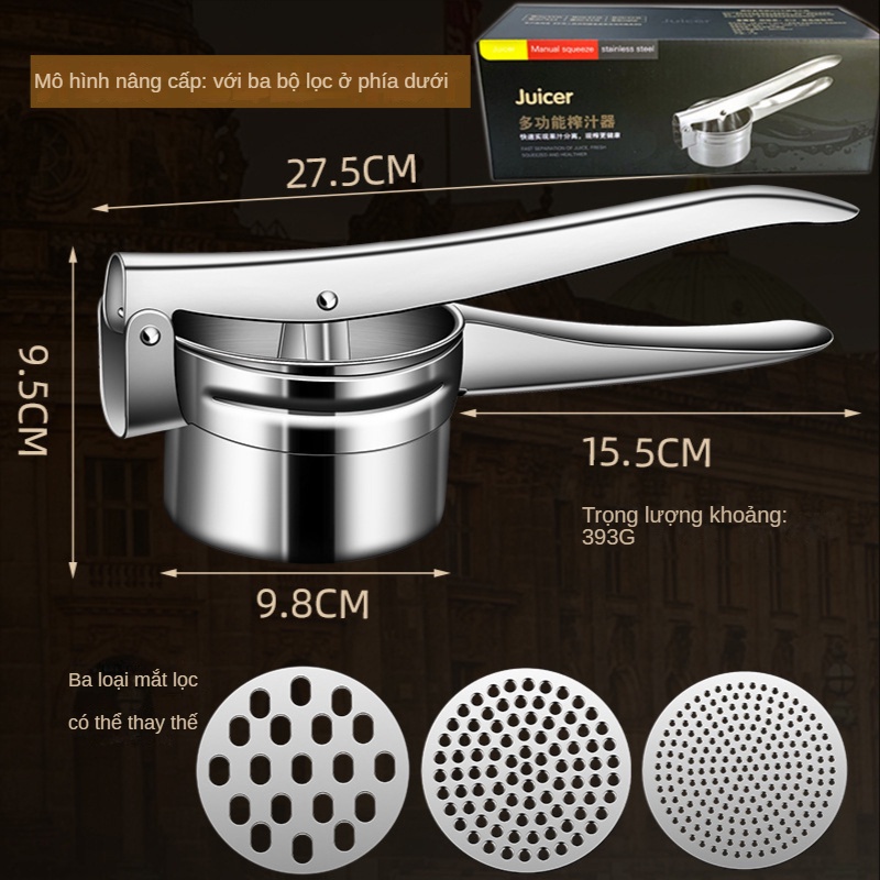 Máy ép nước cam Trái Cây Thủ Công Bằng Thép Không Gỉ 304 Cao Cấp
