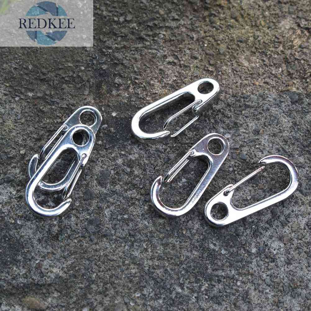 Bộ 5 Móc Khóa Hợp Kim Mini Hình Chữ D Màu Sắc Ngẫu Nhiên