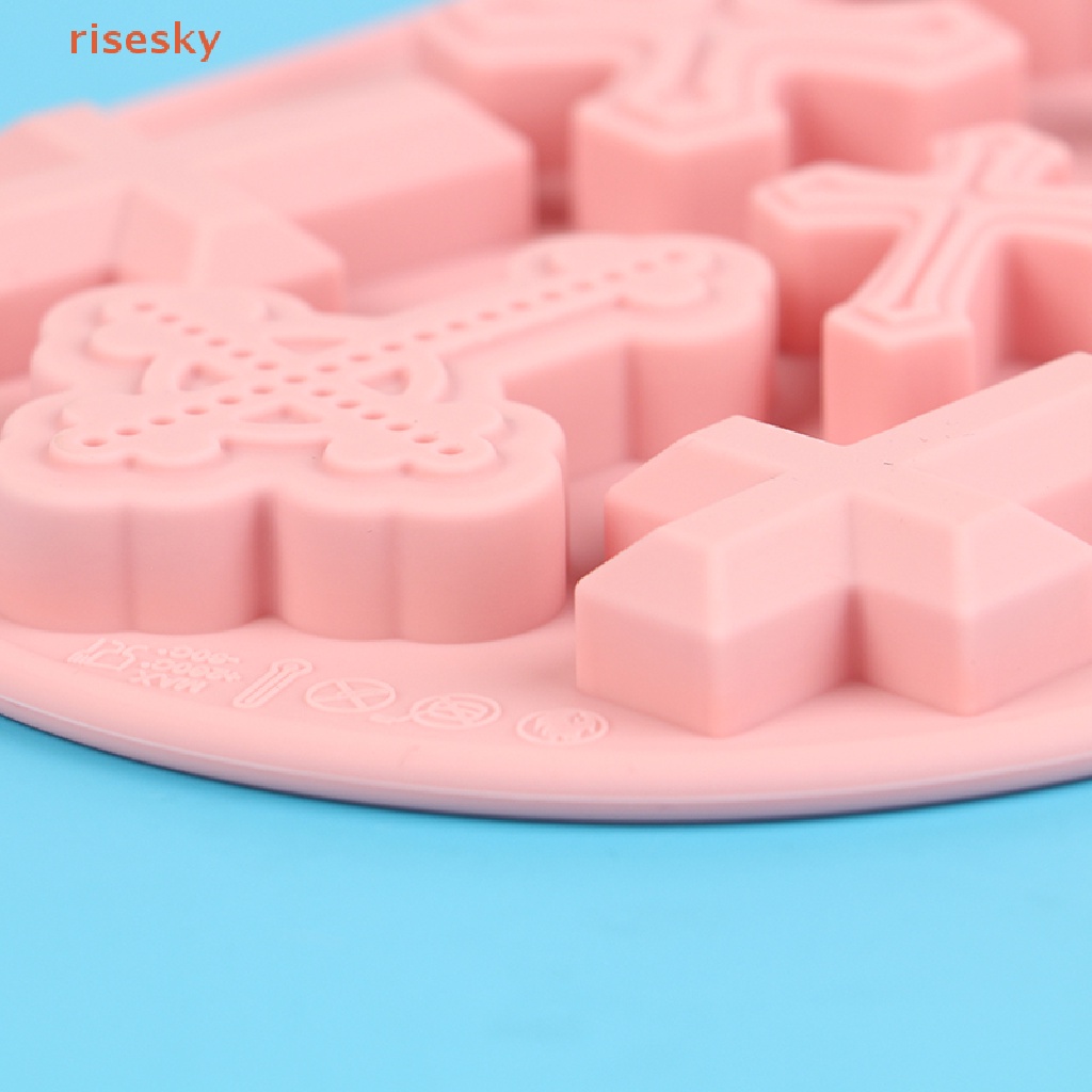 Khuôn Silicone Tạo Hình Chữ Thập Làm Bánh Kẹo DIY