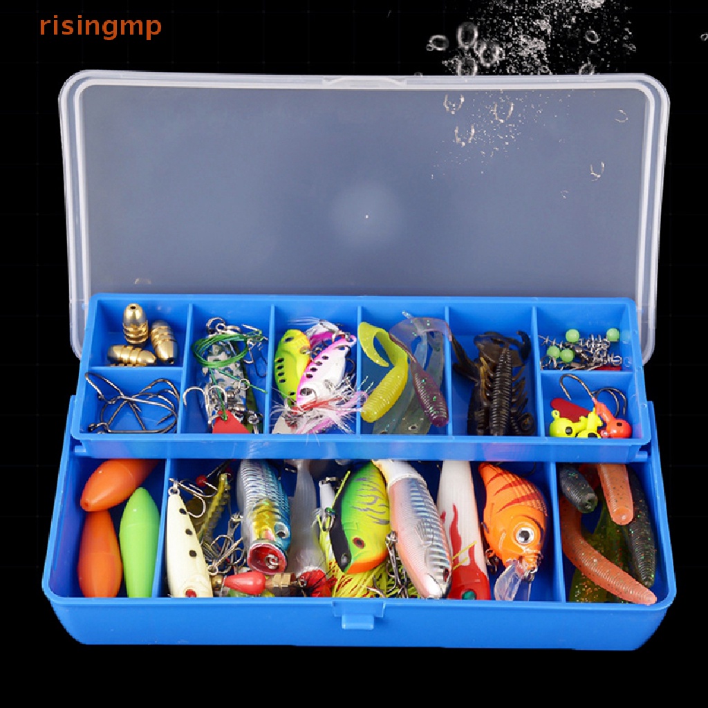 Hộp Đựng Mồi Câu Cá 11 Ngăn Hai Tầng Mềm Mại Nhỏ Gọn