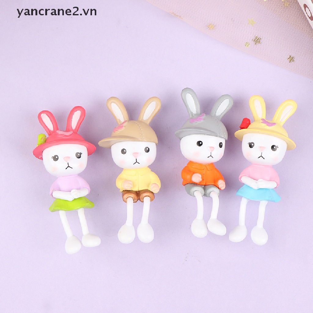 Mô Hình Chú Thỏ Chân Dài Bằng Nhựa Resin Dễ Thương Trang Trí Tiểu Cảnh / Nội Thất {yancrane2.vn}