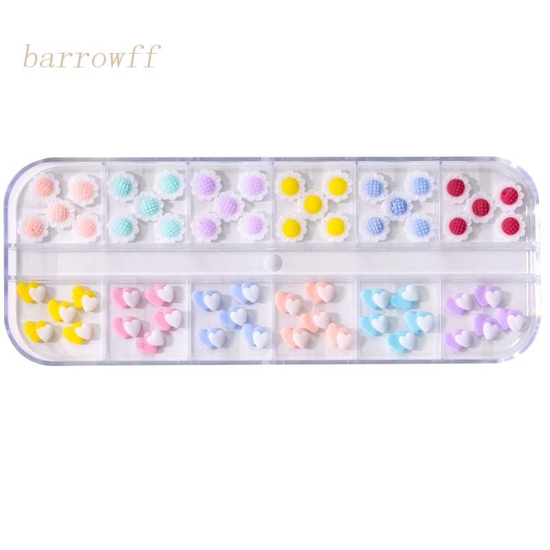 Phụ Kiện Trang Trí Móng Tay Hình Hoa Hướng Dương Mini Bằng Nhựa Resin Thời Trang Xuân Hè Cho Nữ