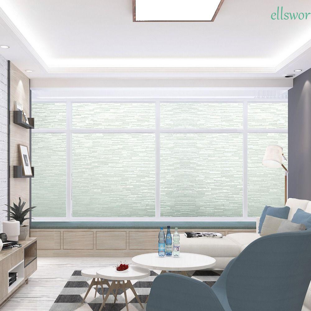 Elsworth Miếng Dán Cửa Kính Hai Mặt Chống Va Chạm Dễ Lau Chùi DIY