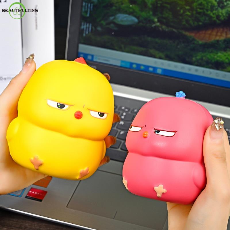 Đồ Chơi Nắn Bóp Đàn Hồi Giảm Stress Hình Chú Gà