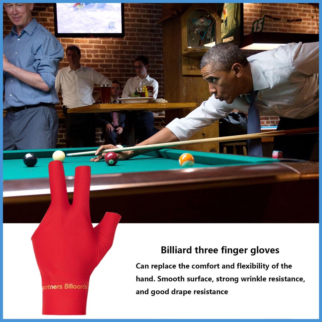 Găng Tay Ba Ngón Chống Trượt Dùng Để Chơi Bida