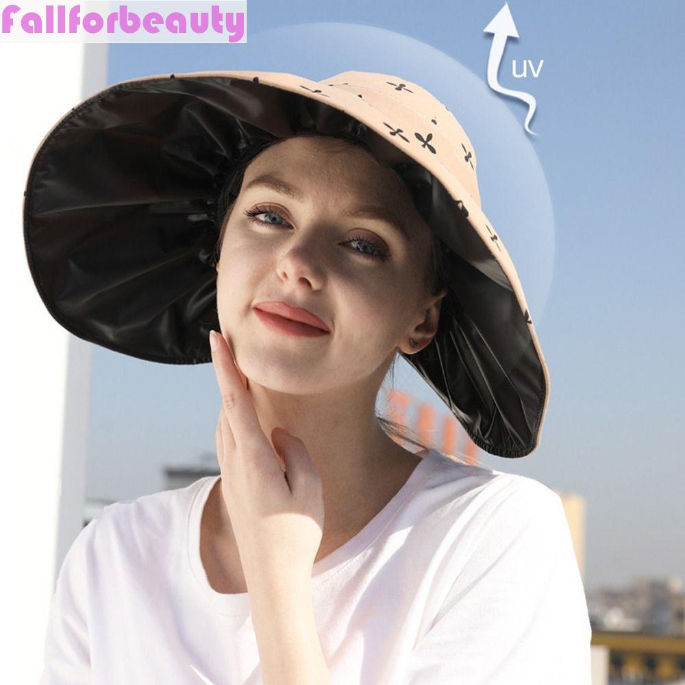 Mũ Rộng Vành Hở Chóp Thoáng Khí Chống Tia UV Họa Tiết Hoa Thời Trang Mùa Hè