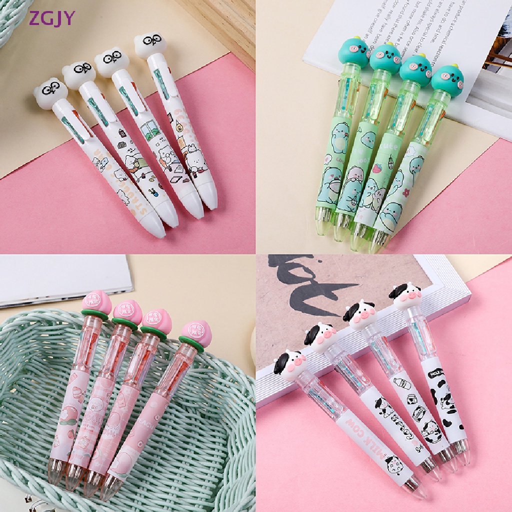 Bút Bi 4 Màu Họa Tiết Hoạt Hình Xinh Xắn Mới