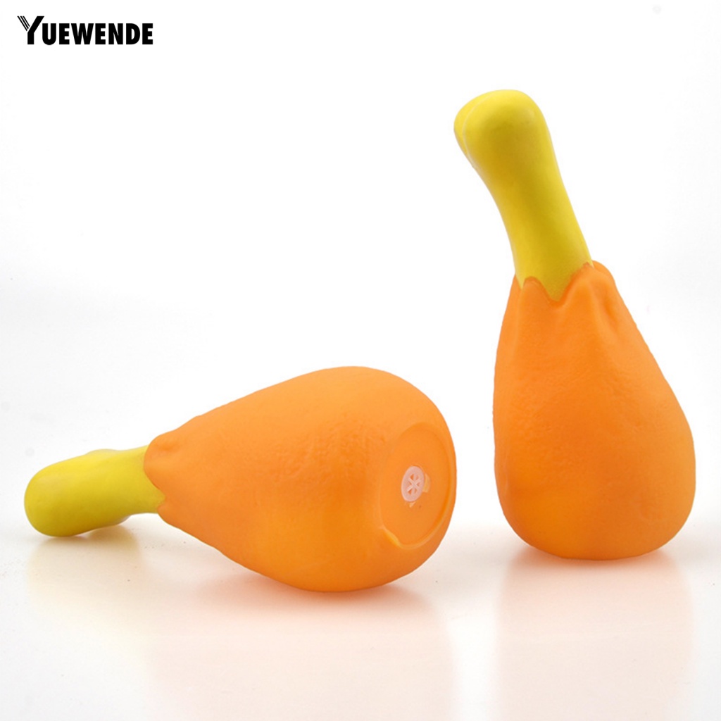 Đồ Chơi Hình Đùi Gà Bằng Cao Su PVC Cho Thú Cưng Gặm Răng
