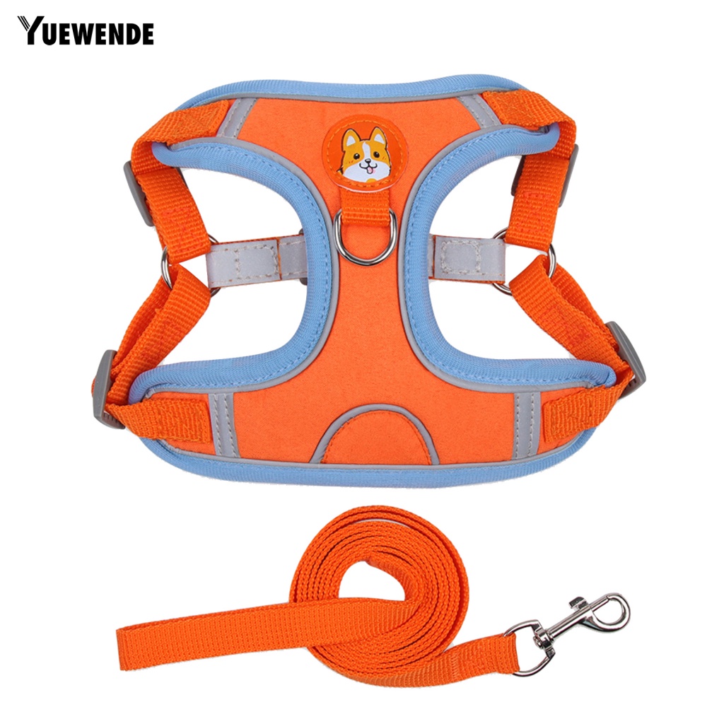 Set 2 Dây Dắt Thú Cưng Đi Dạo Thân Thiện Với Môi Trường Màu Sắc Tương Phản