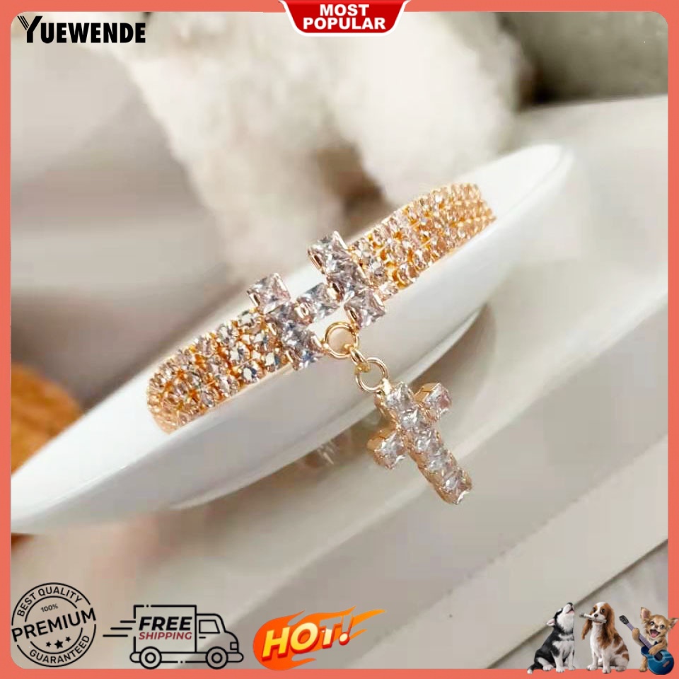 Vòng Cổ Đính Đá Chống Cắn Có Thể Tái Sử Dụng Cho Thú Cưng Nhỏ