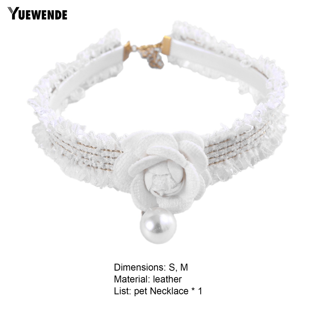 Vòng Cổ Gắn Chuông Và Ngọc Trai Giả Cho Thú Cưng