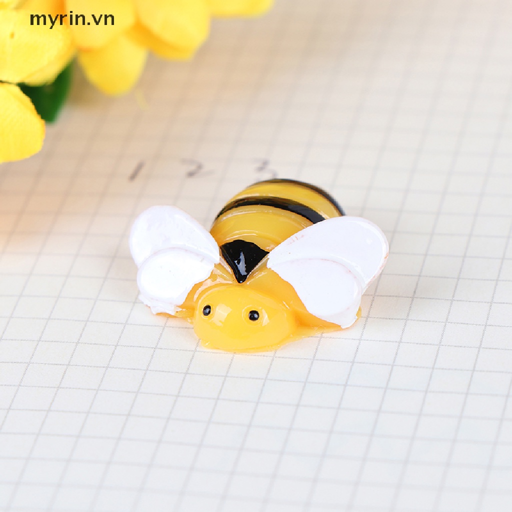 Set 10 Chú Ong Bằng Nhựa Resin Dùng Làm Đồ Thủ Công DIY