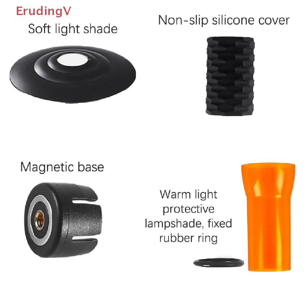 Đèn Pin Cắm Trại 3 Chế Độ Cao Sạc Cổng USB Từ Tính Mang Đi Tiện Dụng