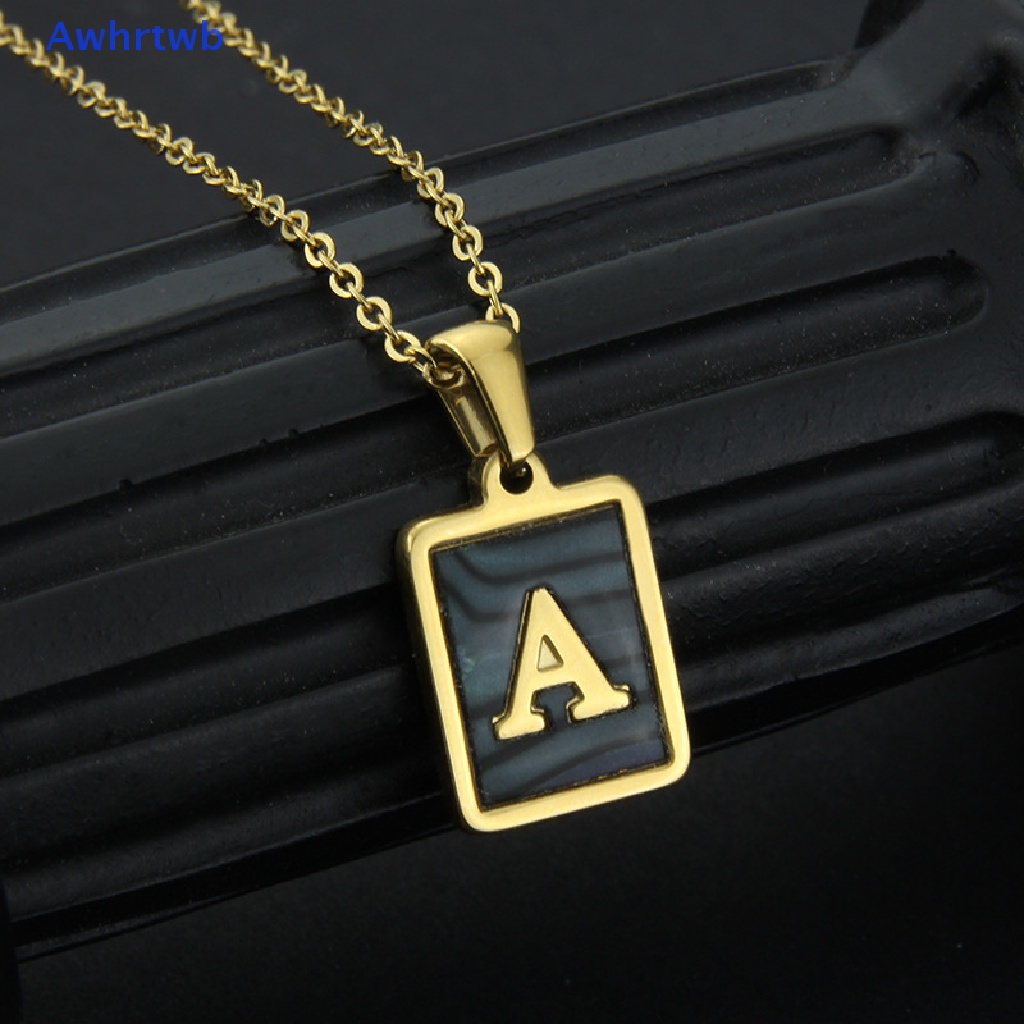 Vòng cổ Mặt 26 Chữ Cái Bằng Thép Không Gỉ Mới