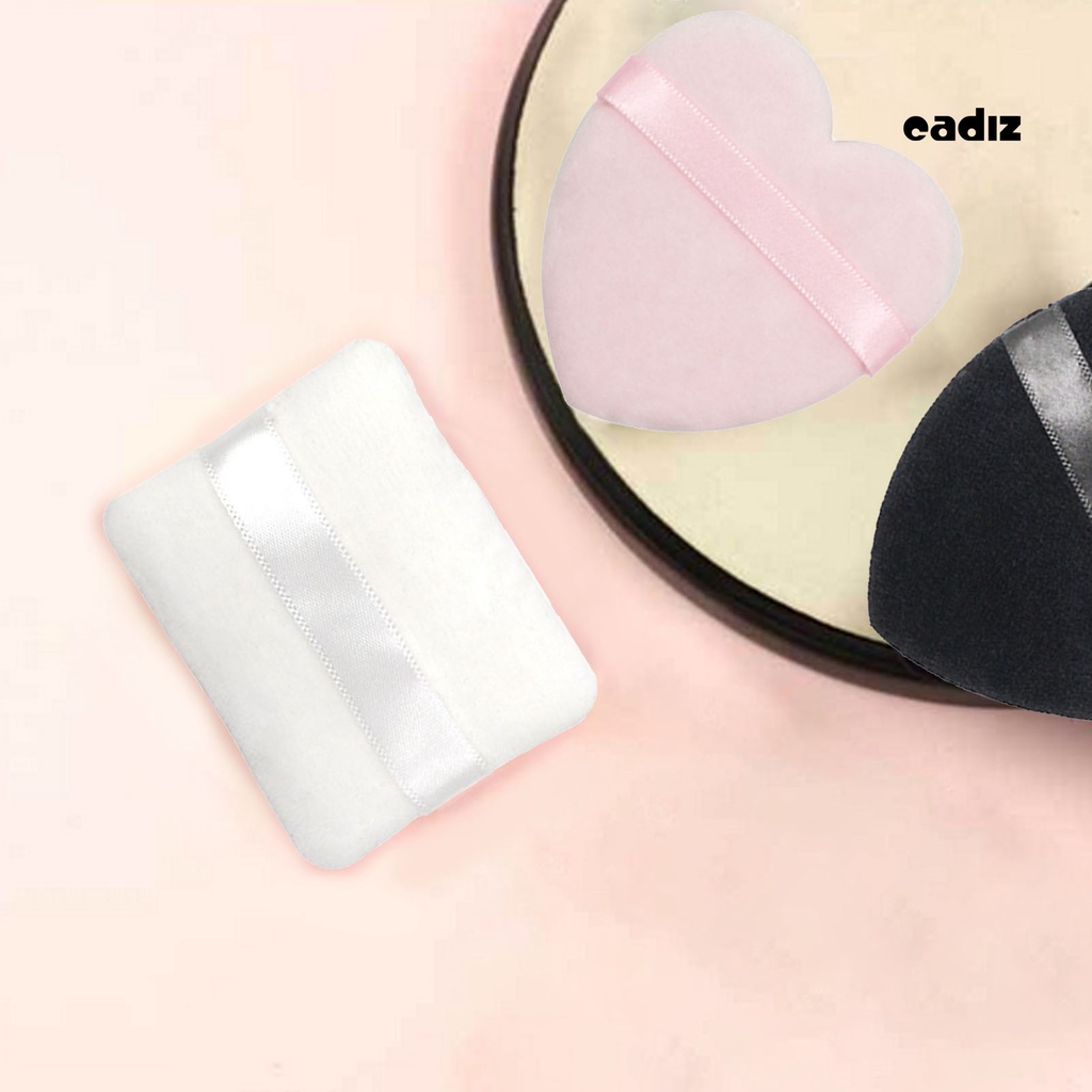 Mút Trang Điểm Cotton Độ Đàn Hồi Cao Hình Trái Tim Có Thể Tái Sử Dụng Cho Nữ