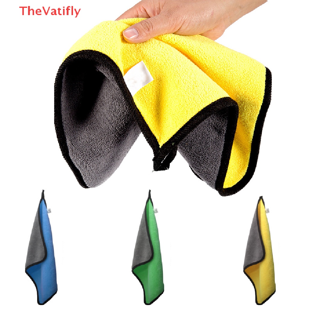 [Thevalifly] Khăn Cotton Dày Hai Màu Sắc Làm Sạch Câu Cá Chuyên Nghiệp Ngoài Trời