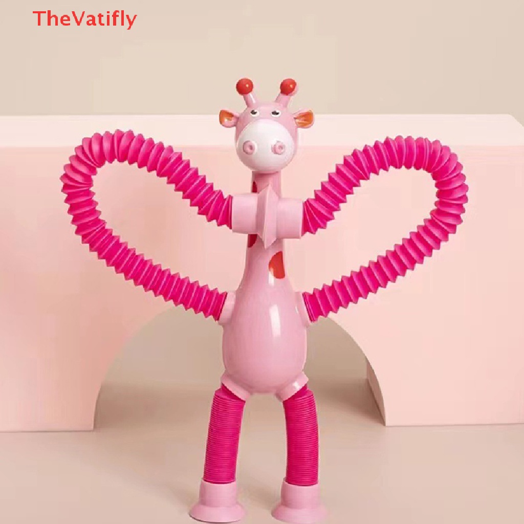 Đồ Chơi Lắp Ráp Ống Hút Hình Hươu Cao Cổ Hoạt Hình Mới Lạ