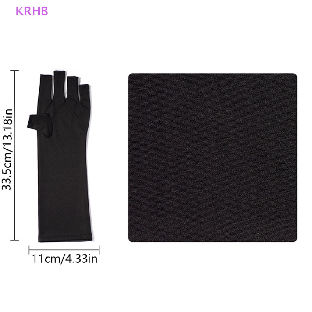 Găng Tay Hở Ngón Chống Tia Cực Tím Khi Sơn Móng Mới