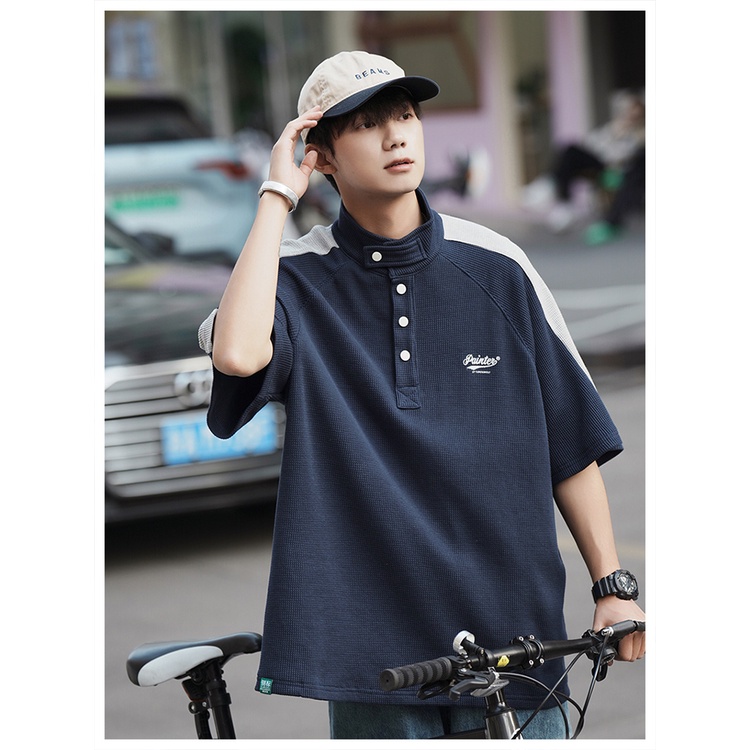 Áo Thun polo Ngắn Tay Màu Sắc Thời Trang Dành Cho Nam