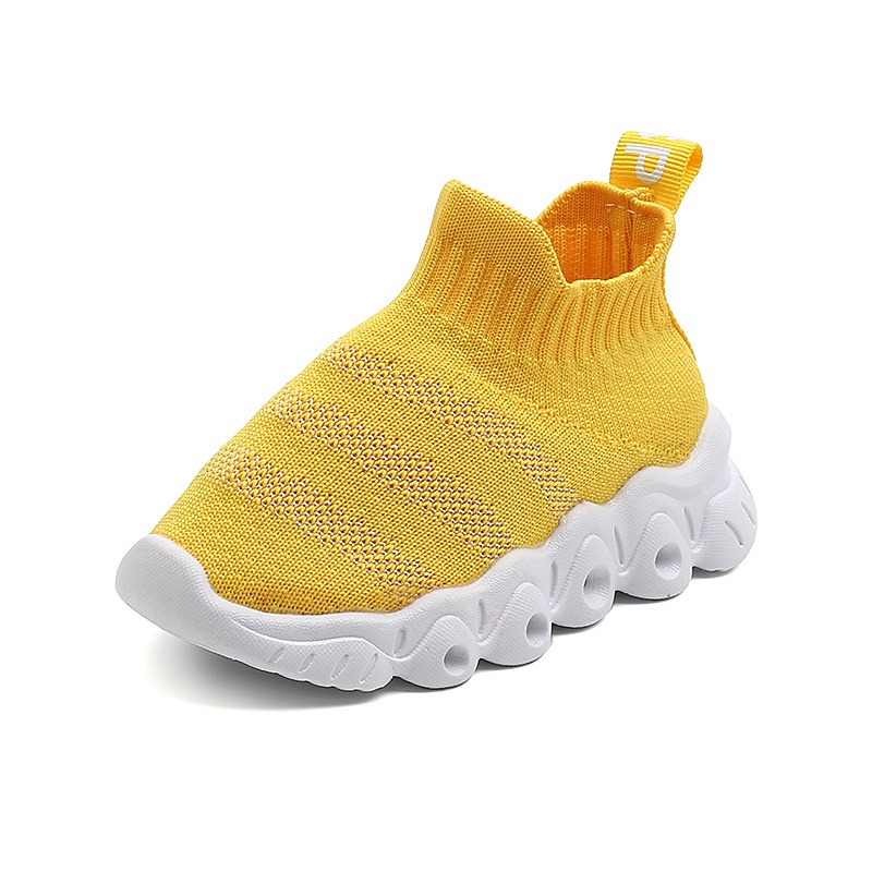 Giày Lười Dạng Vớ Nhẹ Dệt Nhẹ Thoáng Khí Thời Trang Xuân Thu Cho Trẻ Em