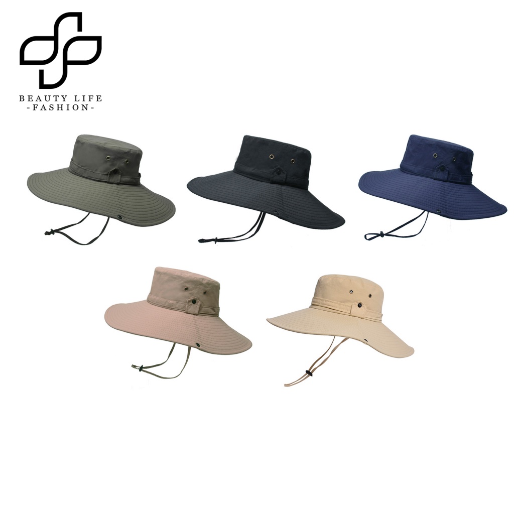 Mũ Câu Cá Mùa Hè Phối Lưới Thoáng Khí Chống Tia UV Có Thể Điều Chỉnh Cho Nam