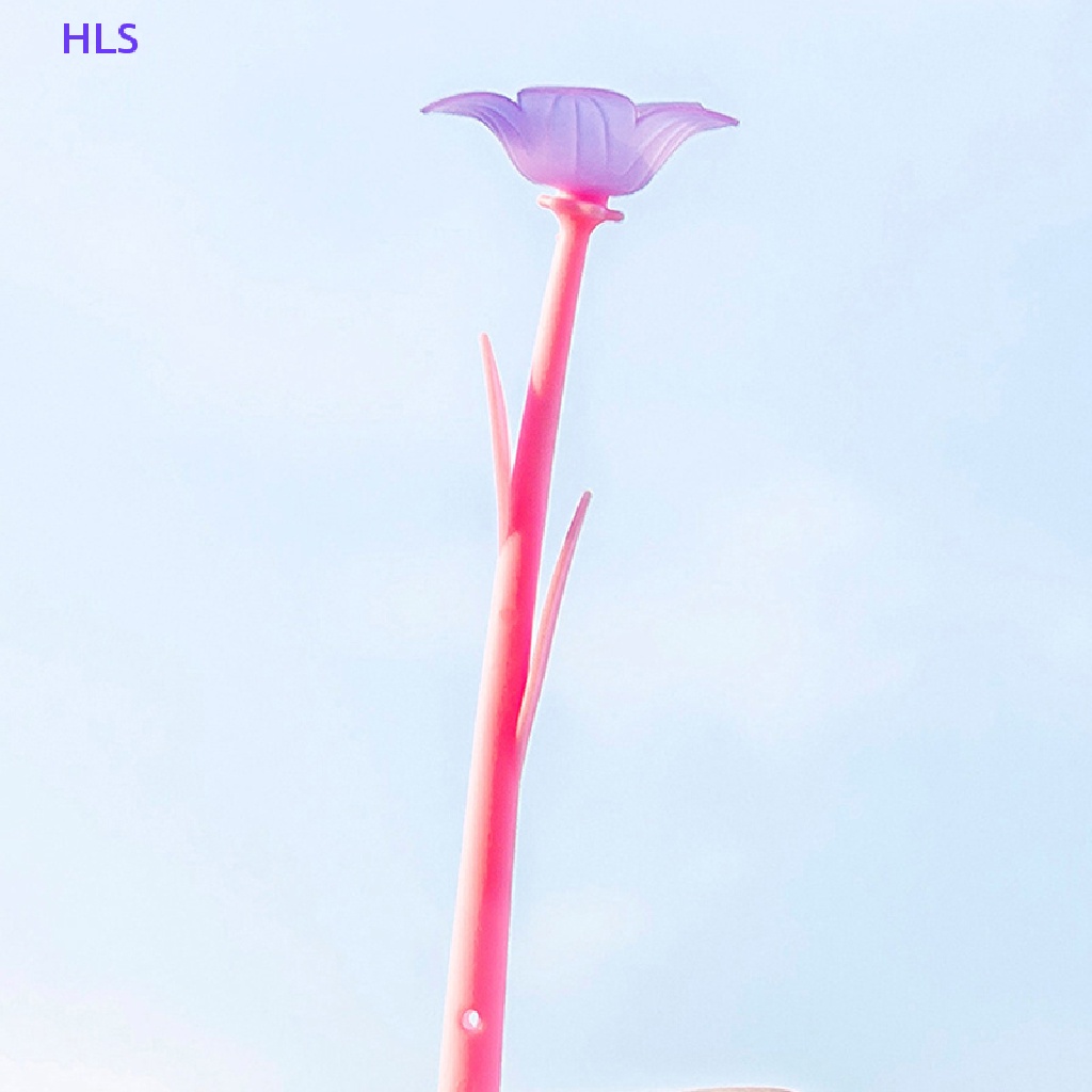 1 Cây Bút Mực Gel Bằng Silicone Hình Bông Hoa Thay Đổi Màu Sắc Sáng Tạo Dành Cho Học Sinh