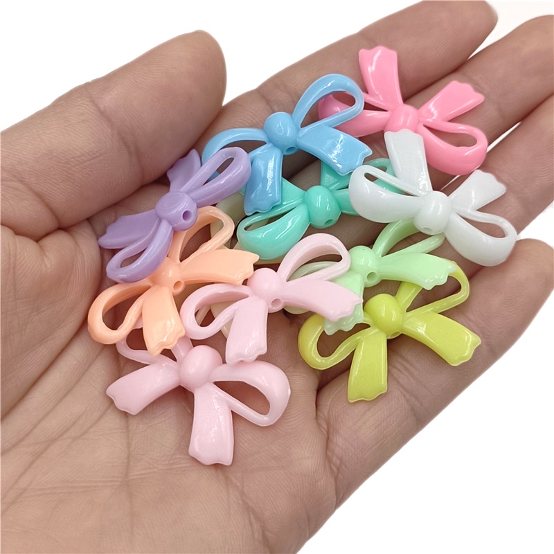 Set 20 Hạt Xỏ Lỗ Làm Trang Sức Nhiều Màu Sắc