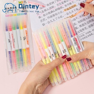 ✍mujicici✍Set bút dạ quang 6 màu lựa chọn