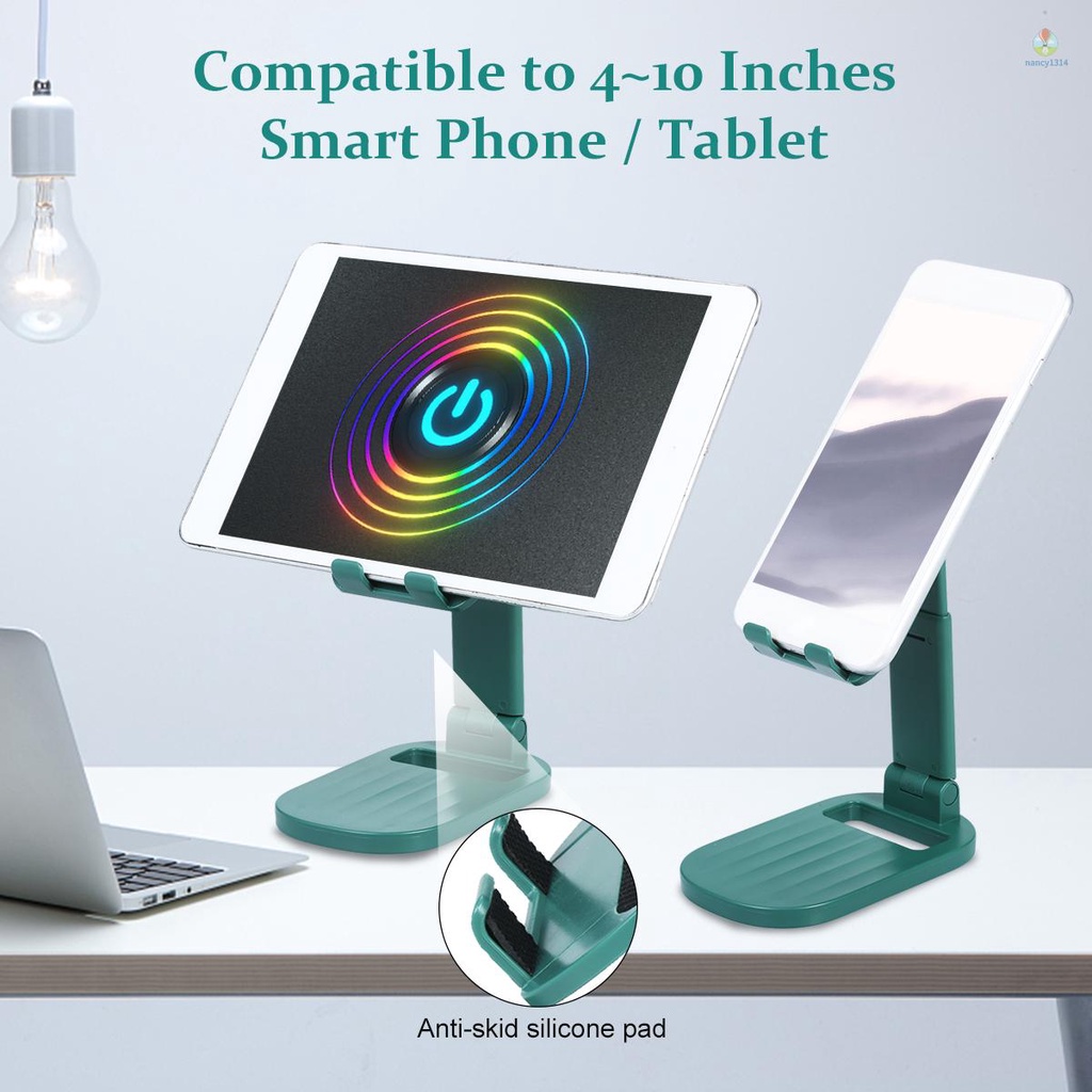 Giá Đỡ Điện Thoại / Máy Tính Bảng Bằng Hợp Kim ABS Có Thể Điều Chỉnh Chiều Cao 4~10 Inches
