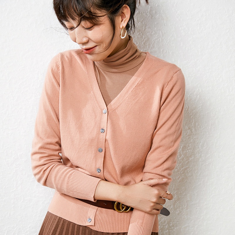Áo Khoác Cardigan Ngắn Cổ Chữ V Phiên Bản Hàn Quốc Xuân Thu 2023