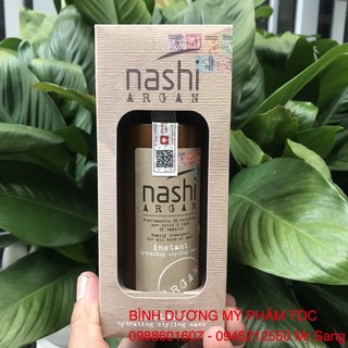 Xịt dưỡng xả khô làm phồng tóc nashi argan hydrating styling mask leave in 150ml