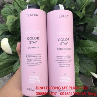 Dầu gội xả giữ màu tóc nhuộm Lakme Teknia Color Stay Free Sulfat Shampoo 1000ml x2   (2026)