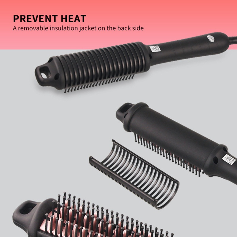 Lược Điện Chải Thẳng Tóc YOUYO Màn Hình LCD Bằng Sứ Cao Cấp