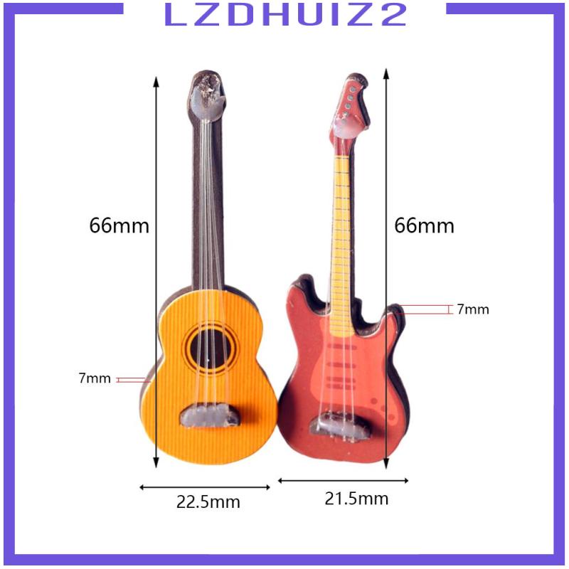 Đàn Guitar Tỉ Lệ 1: 12 Dùng Trang Trí Nhà Búp Bê