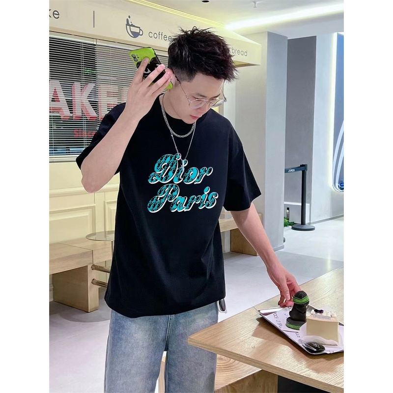 Áo Thun Tay Ngắn Thời Trang Mới Nhất DI99OR &amp; - the same styleUAE5T354UJHS3TWEG Cho Nam Và Nữ