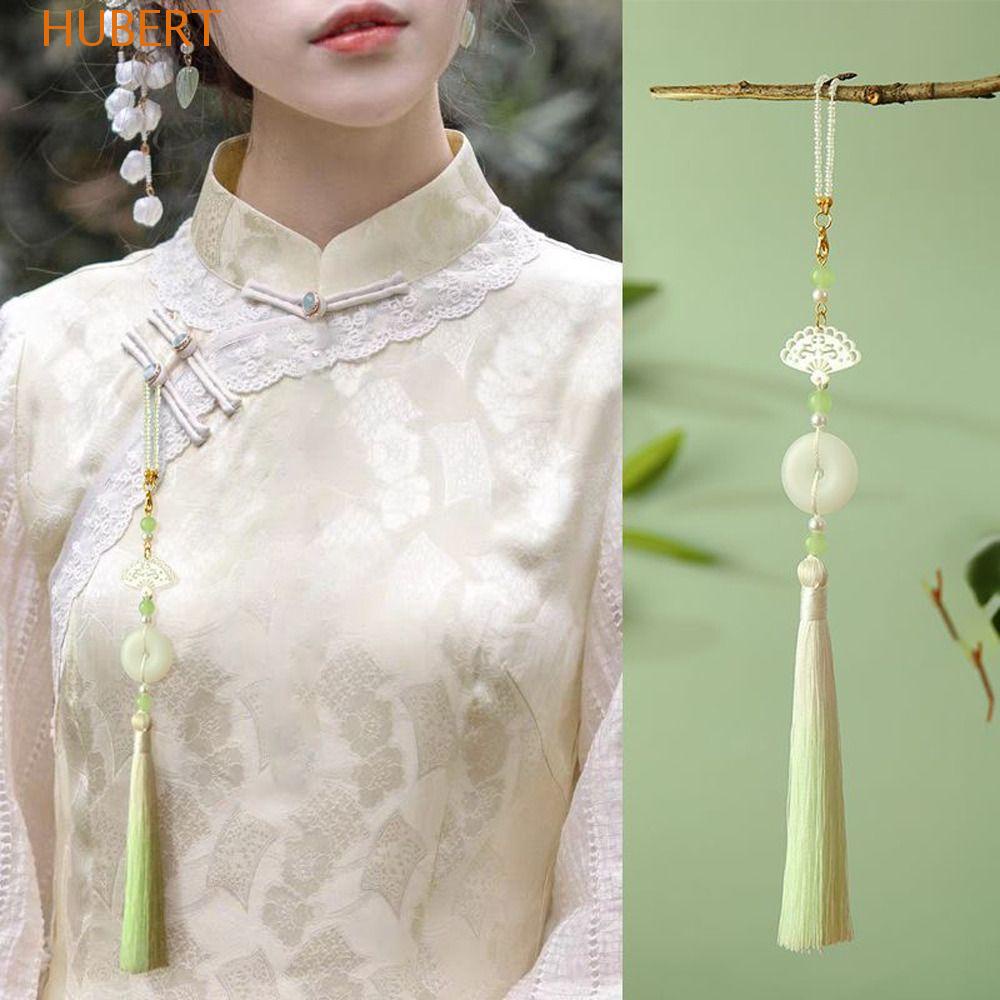 Phụ Kiện Trang Trí Sườn Xám Bằng Hợp Kim Dáng Dài Phối Tua Rua Phong Cách Vintage Thanh Lịch Dành Cho Nữ