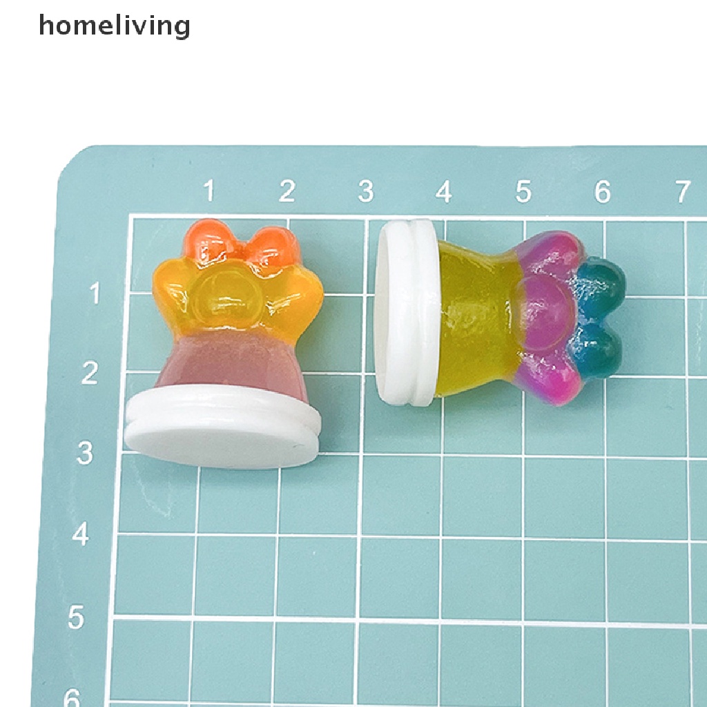 1 Đồ trang trí Móng Vuốt Mèo Mini Bằng Nhựa Resin Màu Sắc Ngẫu Nhiên Dùng Trang Trí DIY