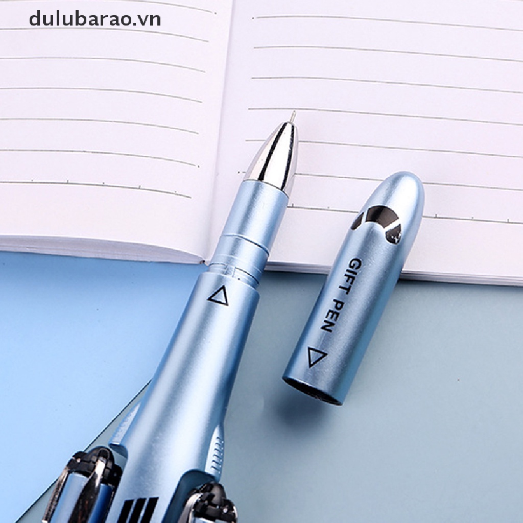 DUL 1pcs sáng tạo máy bay trực thăng Máy bay hình dạng gel bút 0.5mm mực đen chữ ký bút sinh viên văn phòng phẩm văn phòng phẩm cung cấp cậu bé Quà Tặng AO
