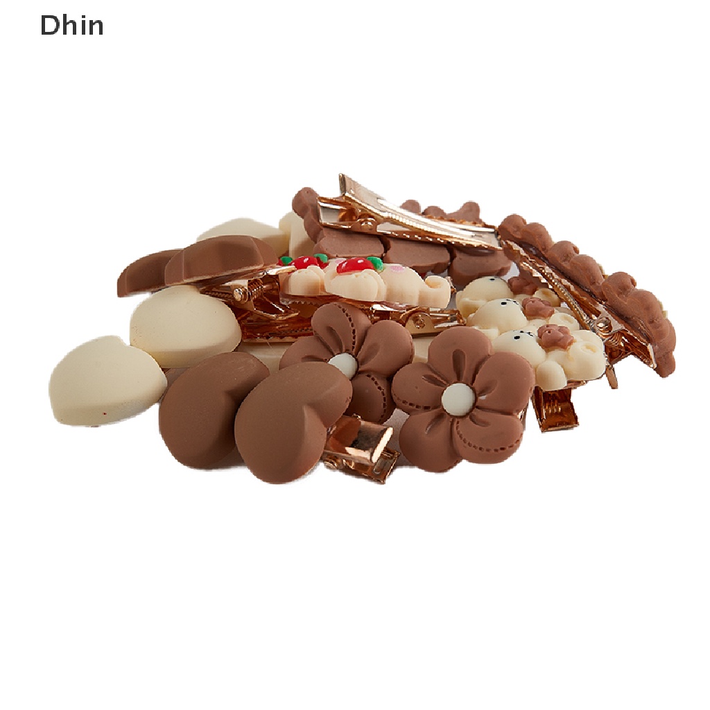 Bộ 2 Kẹp Tóc Hình Ngôi Sao / Trái Tim / Gấu Phong Cách Hàn Quốc Cho Nữ