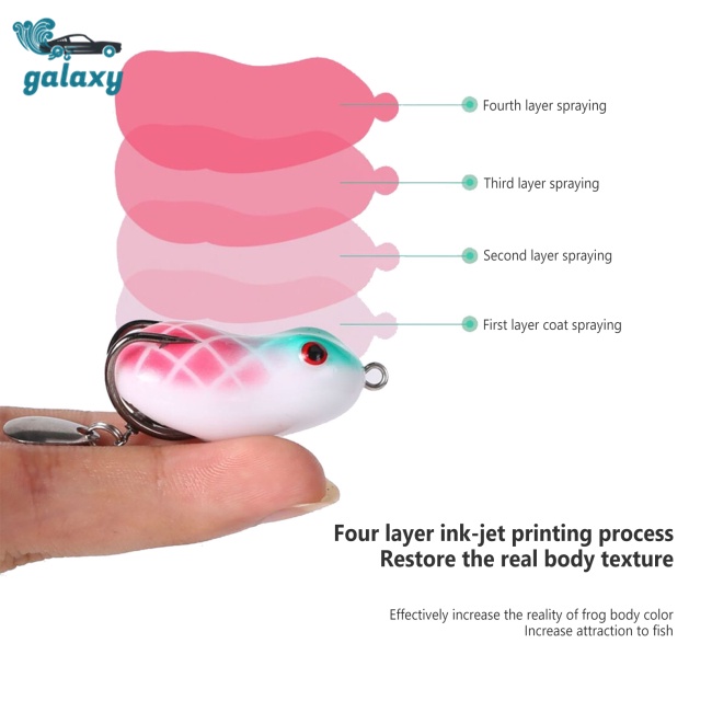 Galaxy Mồi Giả Nhử Cá Hình Ếch Thỏ 4cm / 5cm Gắn Kèm Lưỡi Câu