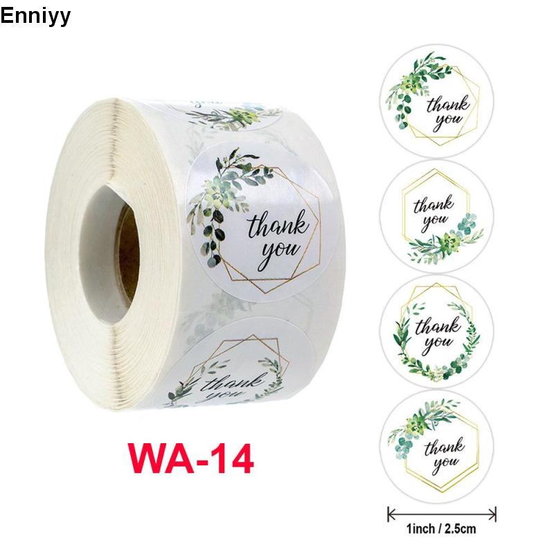 ✨✨Cuộn 500 tem nhãn dán stiker thank you, set 500 sticker cảm ơn dán quà tặng, hàng hóa