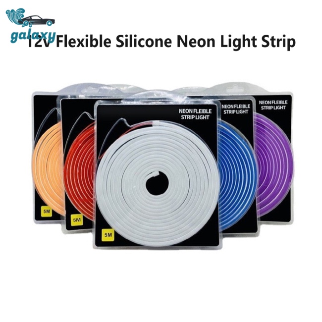 Dải Đèn Led Neon Silicone Dẻo Linh Hoạt Điện Áp Thấp Chống Thấm Nước 2835 5m 12v 6x12