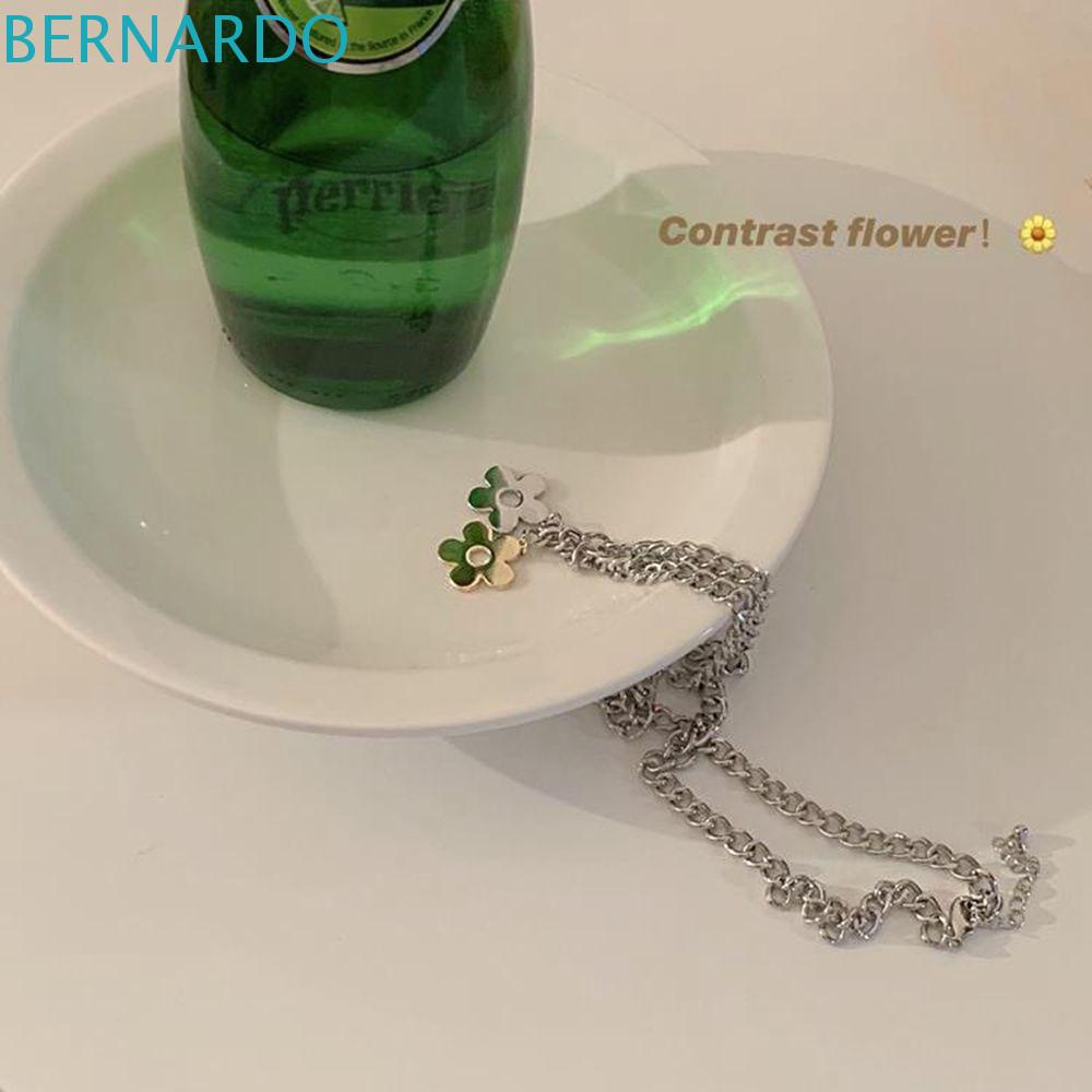 Vòng cổ Mặt Hoa Kim Loại Đơn Giản Phong Cách Hàn Quốc Cho Nữ