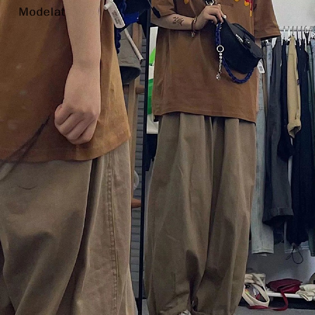 Mfc Quần Cotton Ống Rộng Lưng Cao Mỏng Đa Năng Có Túi WTD