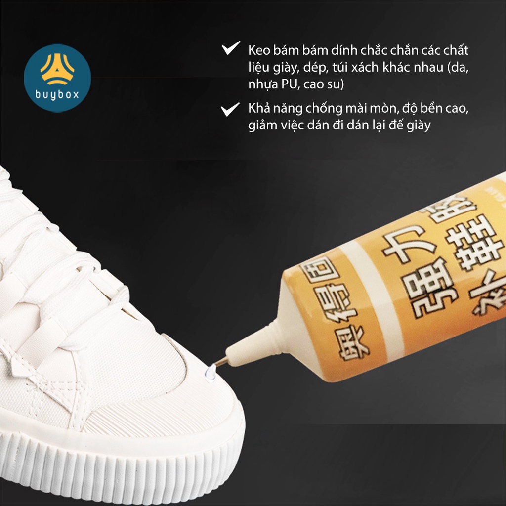 Keo dán giày bền chặt, chống thấm hiệu quả, chất keo lỏng, thiết kế dạng kim dễ dàng sử dụng - BuyBox - BBPK357
