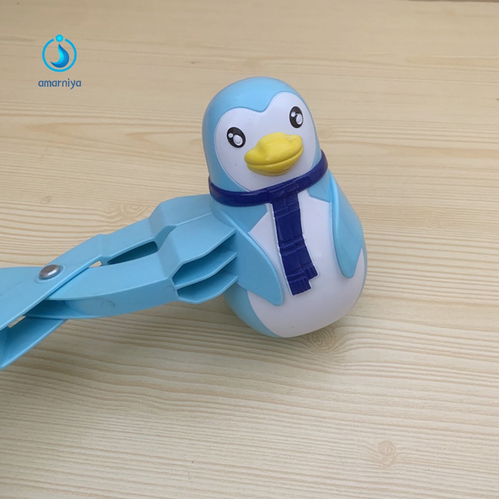 Amar Đồ Chơi Kẹp Làm Quả Cầu Tuyết Chim Cánh Cụt Bằng ABS Nhiều Màu Cho Bé