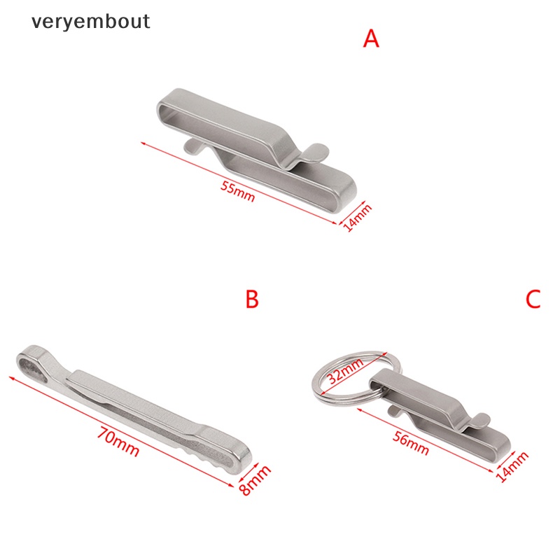 Ut Móc Khóa Dây Ruy Băng Đầu Kẹp Thắt Lưng Leo Núi Bằng Hợp Kim Titan Nhanh Chóng n