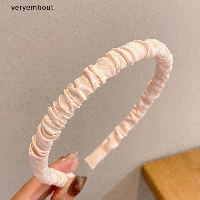 Băng Đô Mềm Xếp Ly Thời Trang Cá Tính Cho Nữ