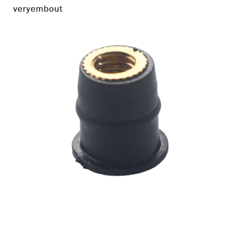 Set 10 Đai Ốc Cao Su Chuyên Dụng Cho Xe Mô Tô M4 / M5 / M6